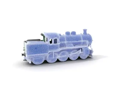 Emerald Steam Locomotive model pack Low-poly 3D model