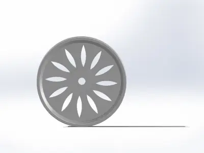 RC Model 3d Rim Printable and use robot rim 3D print model