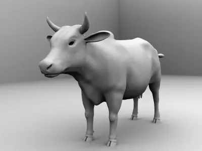 3D Cow 3D model