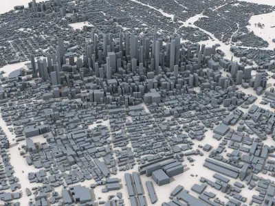 Los Angeles City USA 3D model
