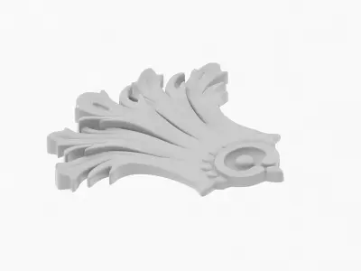 Cartouche Ornament 004 3D model