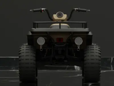 ATV Quad Bike Low-poly 3D model