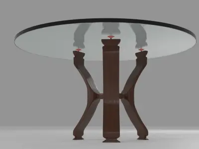 dining table 3D model 12