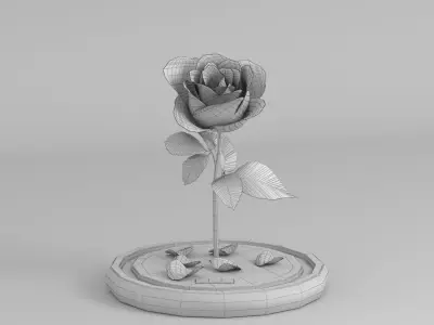 Red Rose 3D model
