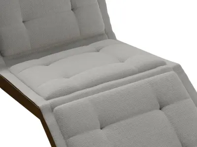 Folded Chaise Lounge 3D model