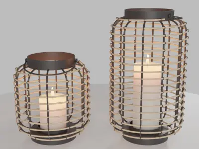 Modern outdoor lanterns 3D model