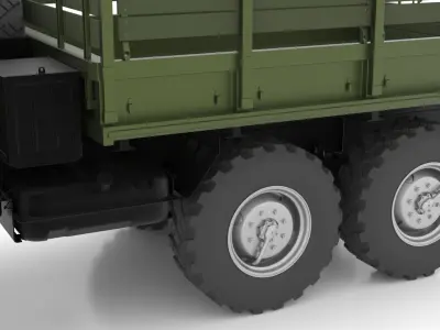 ZiL-131 Truck highpoly 3D model