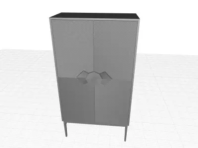 Galapagos Bar Cabinet 3D model