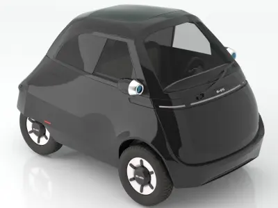 Microlino electric scooter car Balck 3D model