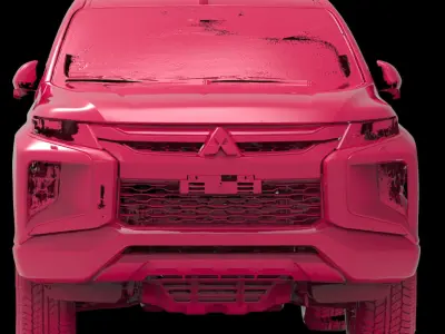 Mitsubishi Triton L200 CC series Native Exterior 3D Scan 2019 3D model