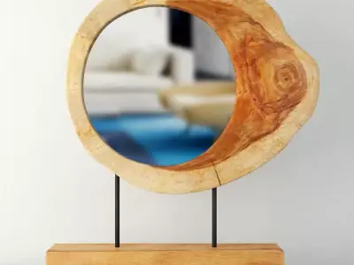 Trunk Mirror on Stand 3D model