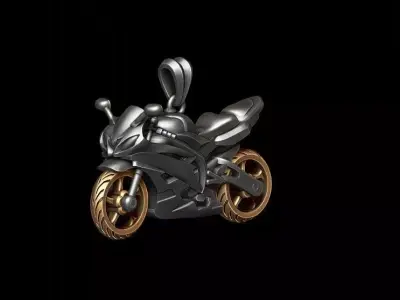 Motorcycle sport pendant 3D print model