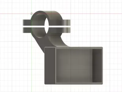 Takegawa LCD holder for digital oil cooler temp sensor 3D print model