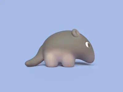 Baby Anteater 3D print model