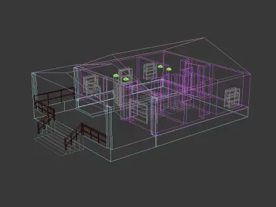 farm house 3D model purchase