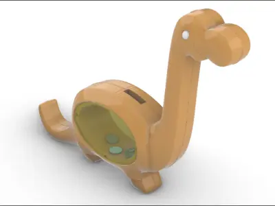 Dino Piggy Bank 3D model