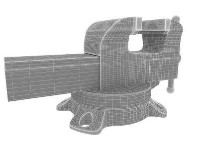 Bench Vise 3D Highpoly  3D model