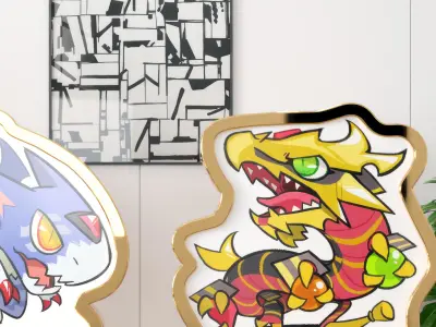 ornaments decoration cartoon Modern character 3D model