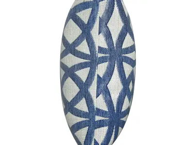 Pillow with geometric design 3D model