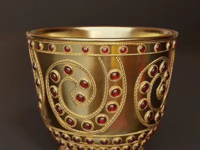 Trialeti Golden Goblet 3D Model 3D model