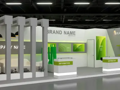 3D Model Exhibition Booth 3D model