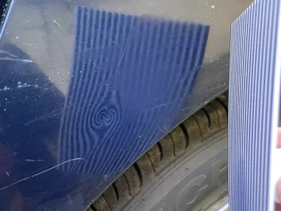 Paintless Dent Removal Reflection Board with Striped Pattern PDR 3D print model