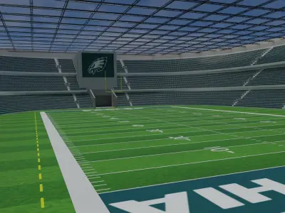 Philadelphia Eagles - American Football Stadium Low-poly 3D model