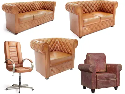 armchair used leather collections  x5 az9