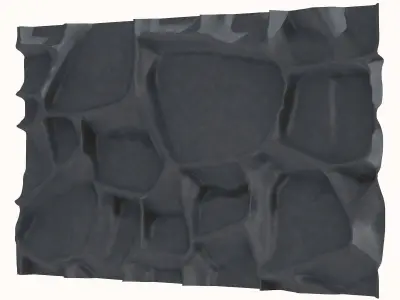 Random Rubble Wall Asset 3D model