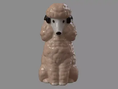 Ceramic Poodle 3D model