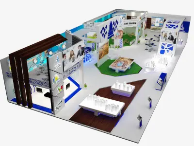 Booth Exhibition Stand a332  3D model