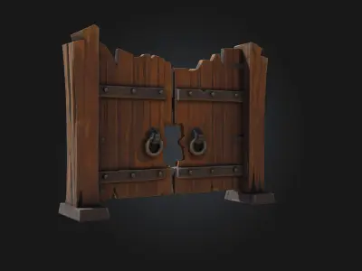 Medieval Gate Design  3D model