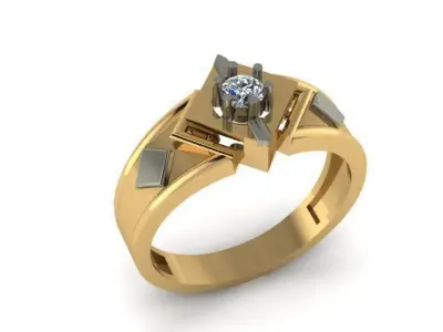 fancy man ring 3D print model