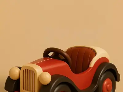 Vintage Car Model 3D print model