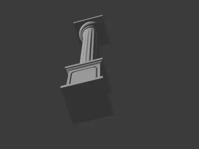 Column Low-poly 3D model get