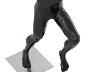 Male mannequin legs in running pose 101 3D model