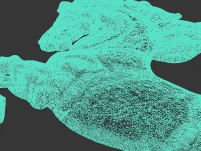 Horse Relief 3D model