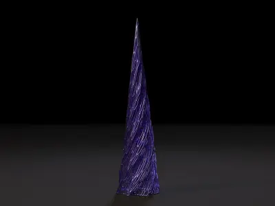 Christmas tree decor icicle 2 3D print model