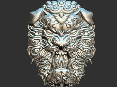 lion head 3D print model
