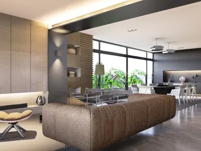 Modern living - C5 3D model