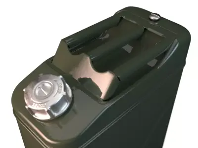 20 litre Jerry Can Fuel Container 3D model