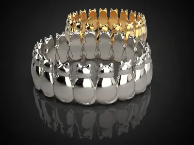  Cute cats jewelry ring R6 3D print model