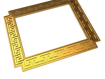 carved frame 3D model 77