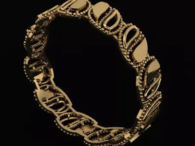 Arabic Tire Ring 3D print model