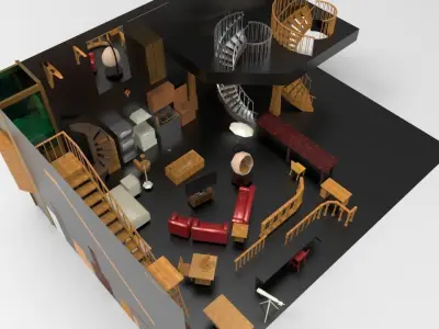 Furniture Set all in 3D model