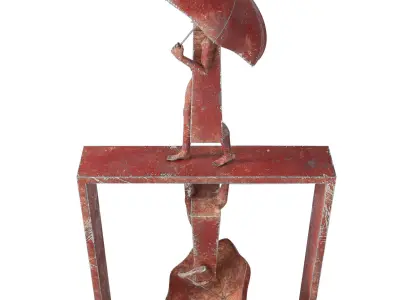 Rain Man Sculpture 3D model