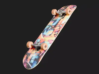SkateBoard 3D model  3D model