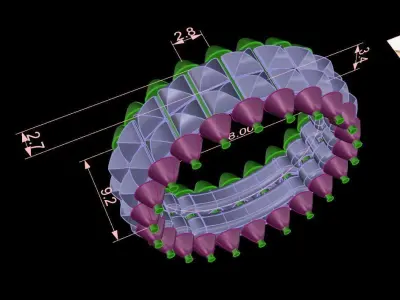 Clash Two Row  3D print model