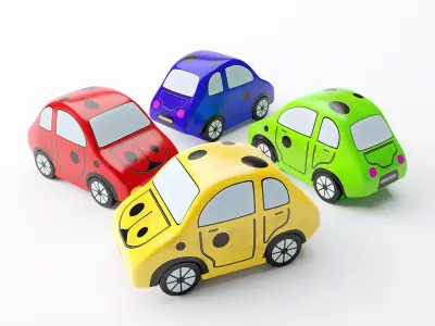 Toy Car Low-poly 3D model