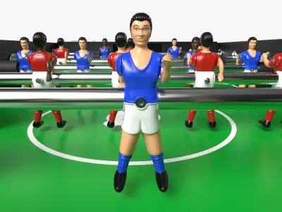 RS3 Wood Football Table 3D model